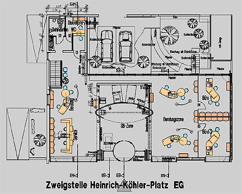 Sparkassen Filiale Heinrich-K�hler-Platz, Karlsruhe