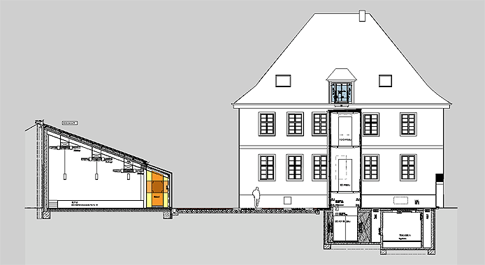Denkmalgesch�tztes Bestandsgeb�ude (Computeranimation)