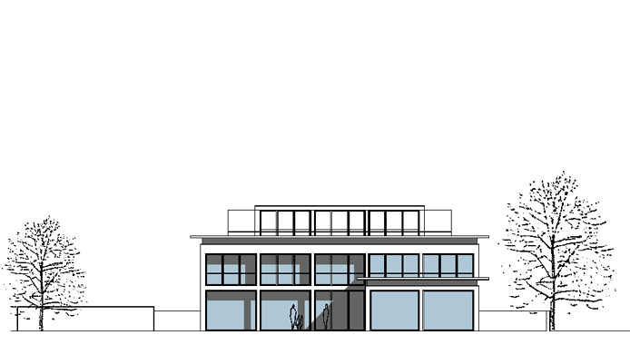 Wohnhaus Hamburg Ansicht Stra&szlig;enseite