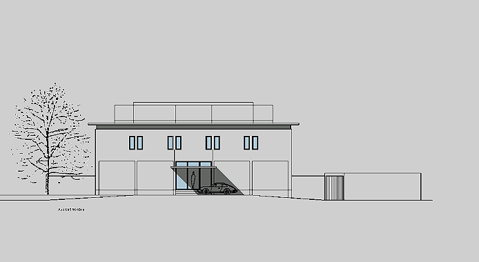 Wohnhaus Hamburg Ansicht Stra&szlig;enseite