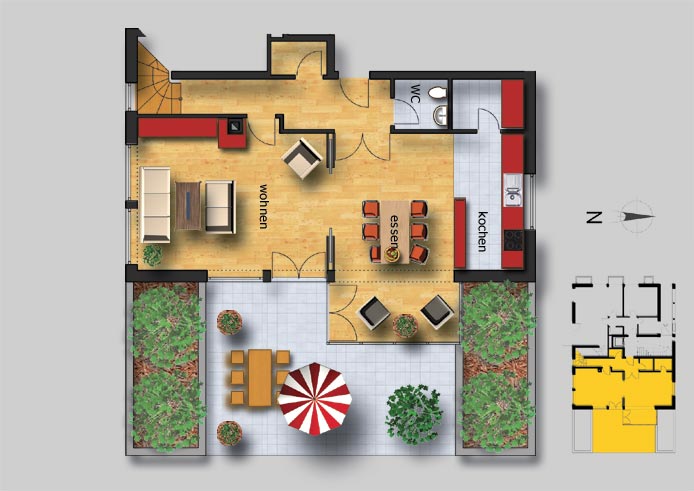 Wohnhaus Hamburg Lageplan